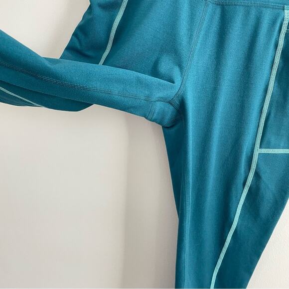 Active Booty | Womens Super Star 7/8 Legging Topaz Teal Blue Activewear Athletic - Picture 4 of 9